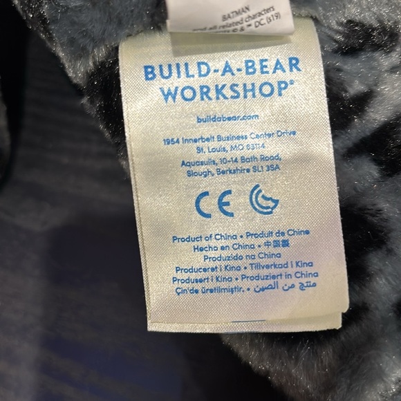 Build a bear Batman  Stuffed Bear - Picture 4 of 6